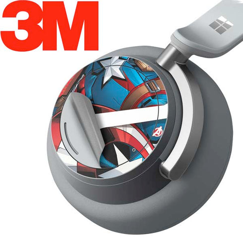 Marvel Captain America Action Pose Surface Headphones Skin